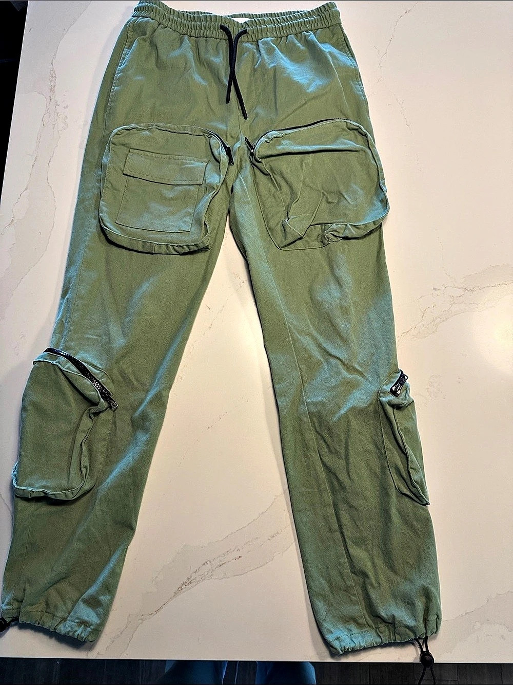 Topman Men's Cargo Pants in Green W30 L32 Like New